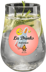 Billedtekst: Astronaut drink på fad til servering ved events i Vejle og Horsens Astronaut cocktail på fustage til havefester og events i Vejle og Horsens