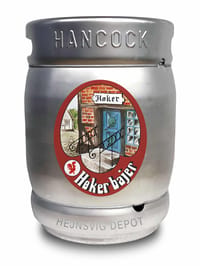 Høker Bajer 5,0% pilsner på flaske til fest i Hejnsvig og Billund