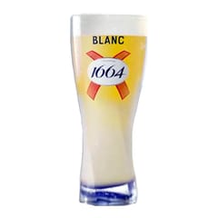 Billedtekst: Kronenbourg Blanc og Grimbergen til udlejede fadølsanlæg i Fredericia og Horsens Kronenbourg 1664 Blanc hvedeøl på hane ved leje af fadølsanlæg i Fredericia og Horsens
