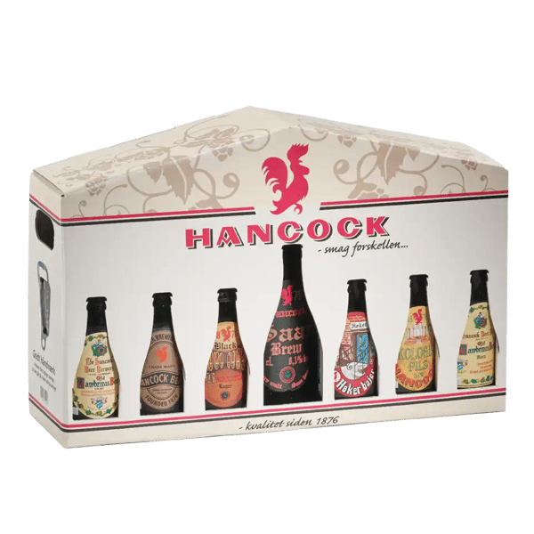 Billedtekst: Hancock specialøl og gaveæsker til jubilæum i Esbjerg og Varde Hancock gaveæske 13 rigtige med specialøl til jubilæum i Esbjerg og Varde